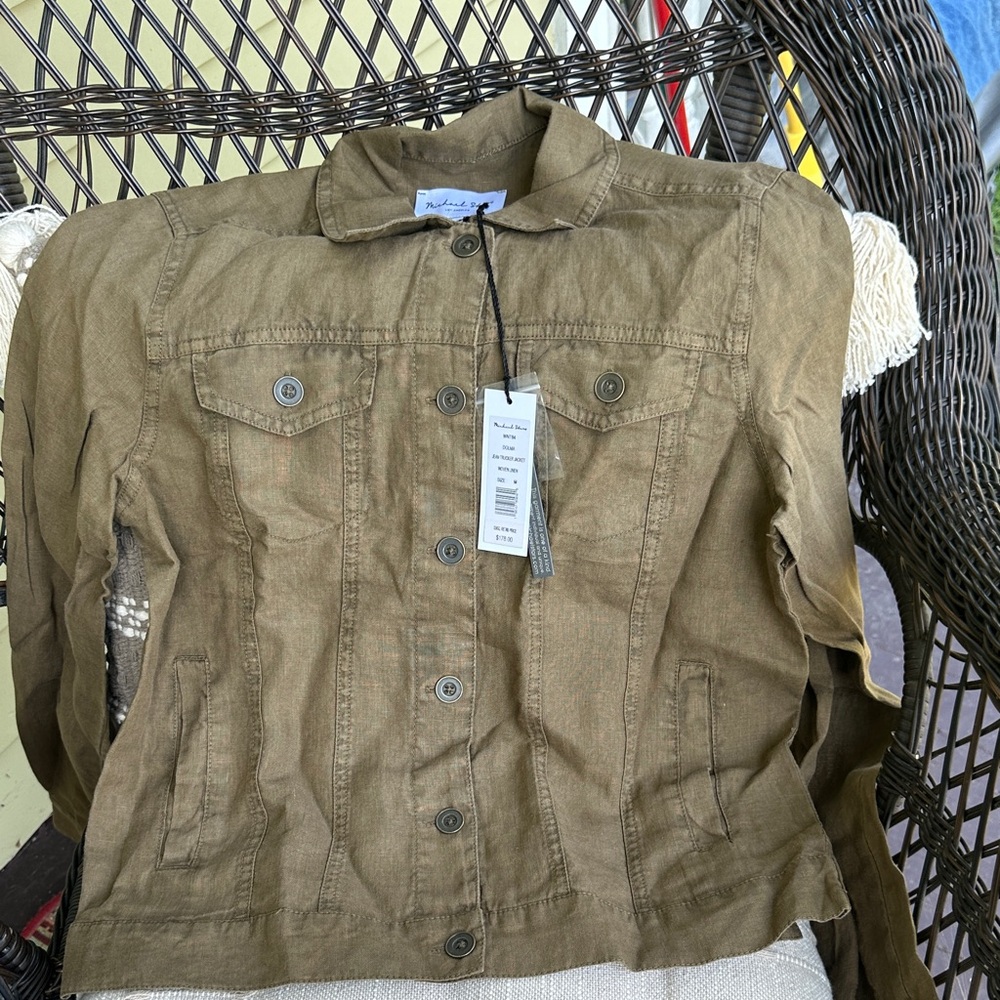 Michael Stars Tan Utility Jacket - Picture 3 of 4